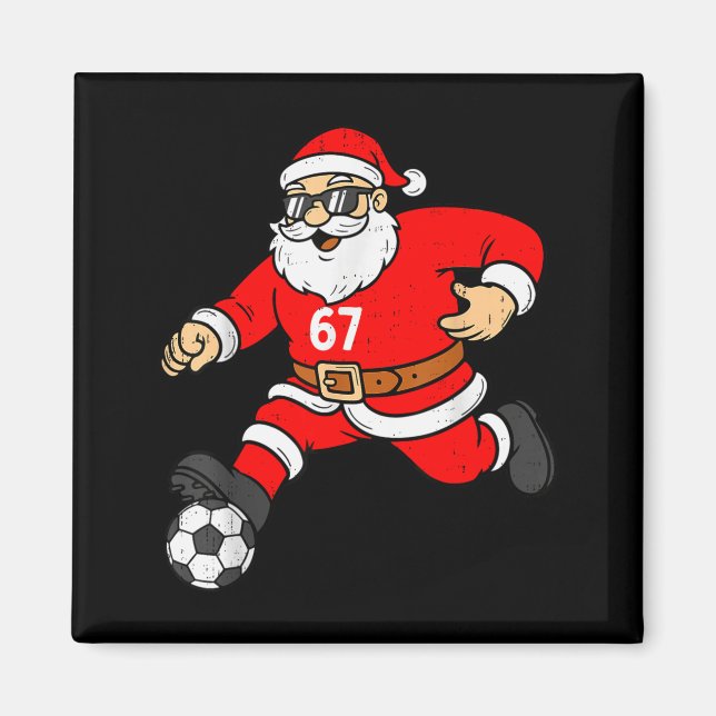 Imã 67 Soccer Santa Six Seven Meme Christmas Srt Men B (Frente)