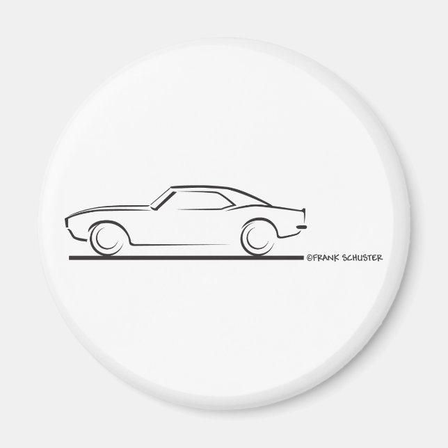 Imã 68 Duro Camaro Top BLK (Frente)
