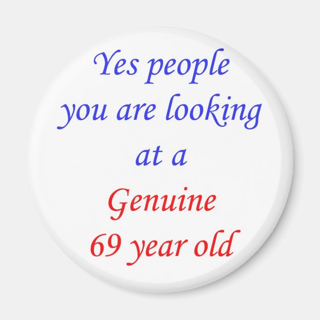 Imã 69 Genuína, 69 Anos (Frente)