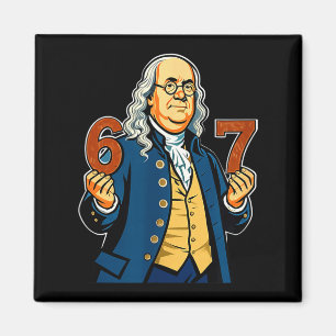 Imã 6-7 1776 Ben Franklin Seis Sete História Americana
