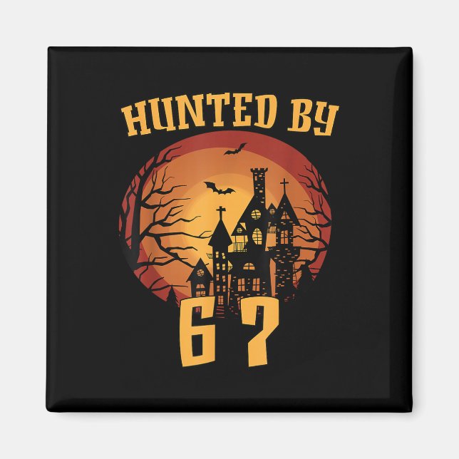 Imã 6 7 Halloween 67 Meme Seis Sete Assombrado Geração (Frente)