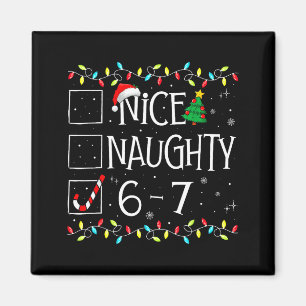 Imã 6-7 Meme Bonito Travesso 67 Natal Rot Cerebral Eng