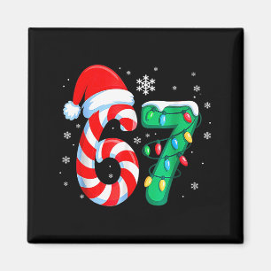 Imã 6 7 Natal Divertido Seis Sete 67 Meme Homens Mulhe