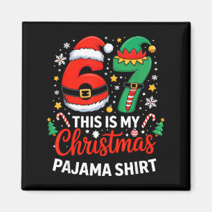 Imã 6 7 Natal Six Seven Meme Minha Camisa de Natal do