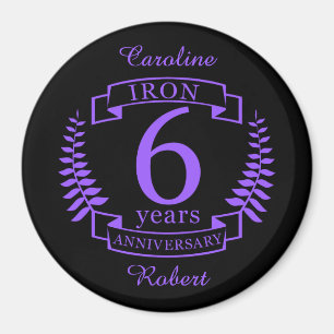 Imã 6 anos de aniversário do casamento de ferro