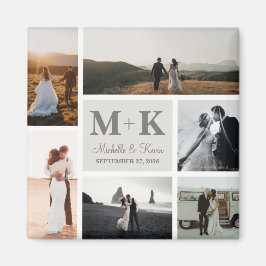Imã 6 Fotografia Collage Newlyweds Keepsael