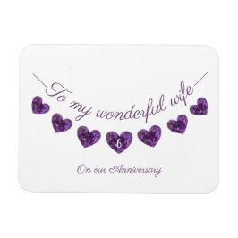 Ímã 6 ou qualquer esposa de aniversário de casamento r