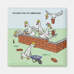 Imã 6o Dia do ímã do Natal (seis gansos queColocam)