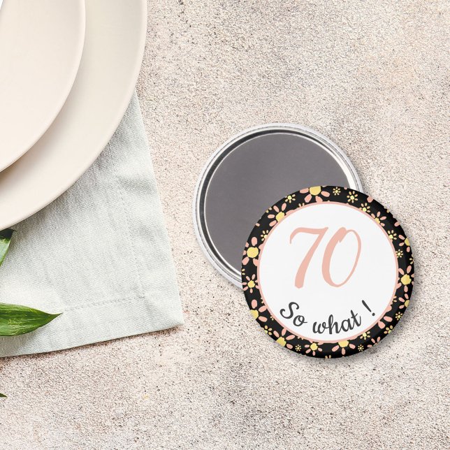 Imã 70 Birthday Engraçado 70 e que Motivação (Criador carregado)