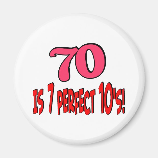 Imã 70 é 7 perfeito 10' s (PINK) (Frente)
