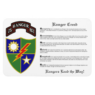 Ímã 75º Regimento Ranger Magnet 4x6