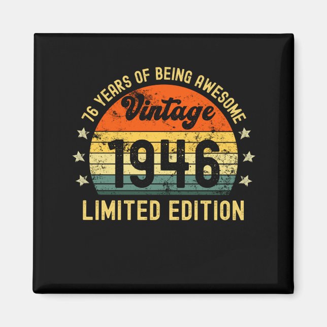 Imã 76.a edição limitada de aniversário 1946 76 anos (Frente)