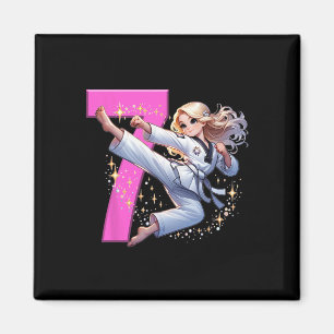 Imã 7 Birthday Girl Martis Party Taekwondo Kar