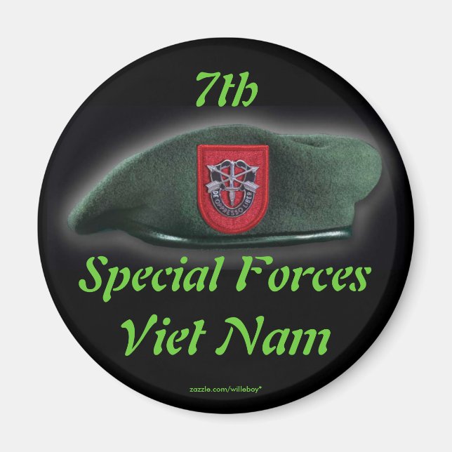 Imã 7 de forças especiais veteranos Green Berets Magne (Frente)