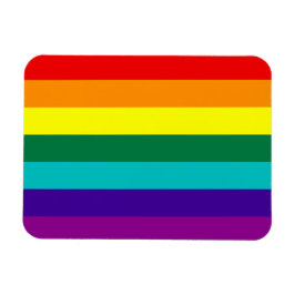 Ímã 7 Stripes Arco-Orgulho gay Sinalizador Premium Mag