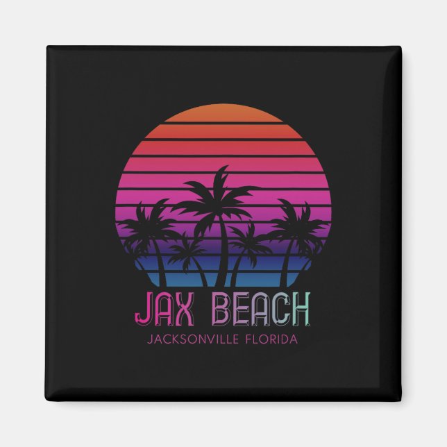 Imã 80 anos 90 retrorreflectores Jacksonville Flórida  (Frente)