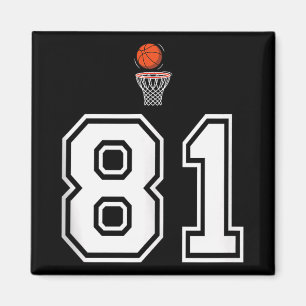 Imã 81 Número de Estilo de Basquete Vintage White Tank