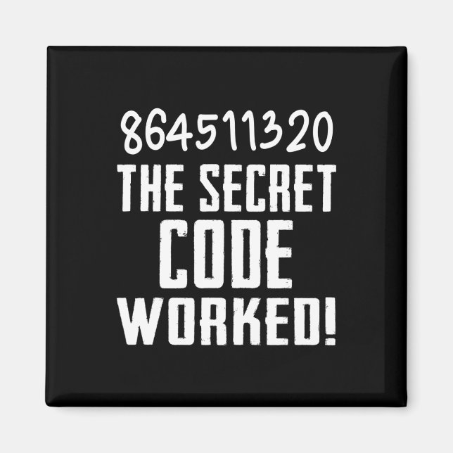 Imã 864511320 O Código Secreto Funcionou! Trump Perdeu (Frente)