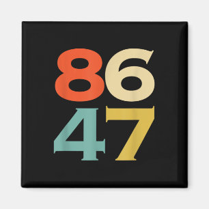 Imã 8647 Anti-Trump 86 47 Retro Impeach 47 Anti-Trump