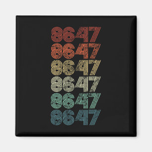Imã 8647 Anti-Trump 86 47 Retro Impeach 47 Anti-Trump