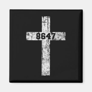 Imã 8647 Anti Trump Cruz Cristão Jesus 86 47 Retro