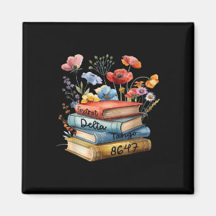 Imã 8647 Flor do Livro Foxtrots Deltas Tangos