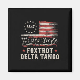 Imã 8647 Foxtrots Deltas Tangos Bandeira da América