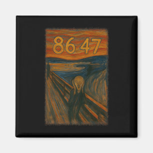 Imã 8647 Sutil Resistir Trump O Grito Pintura Política