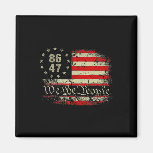 Imã 8647 Trump 86 47 Bandeira dos EUA Nós, o Povo Impe