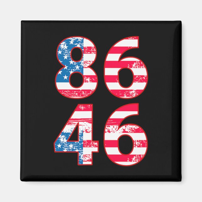 Imã 86 46 Anti-Biden Pro Trump Patriótico (Frente)