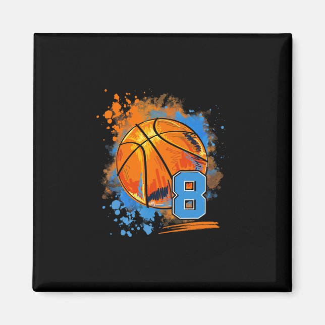 Imã 8 Anos de Idade 8º Aniversário Sketll  (Frente)
