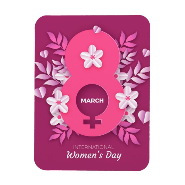 Ímã 8 March - International Women's Day (Vertical)