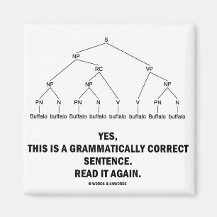 Imã 8 vezes) frase gramatical correta do búfalo (