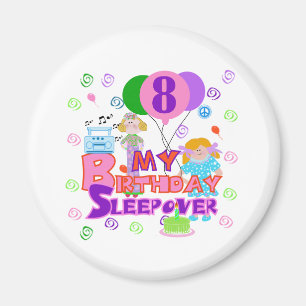 Imã 8o Sleepover do aniversário