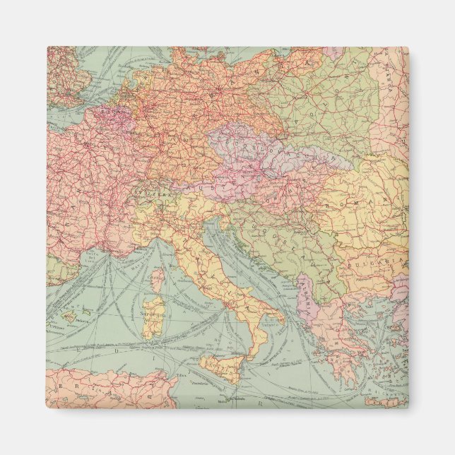 Imã 910 Linhas de Comunicação, Europa Central (Frente)