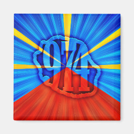 Imã 974 Ile de la Réunion - Drapeau réunionnais