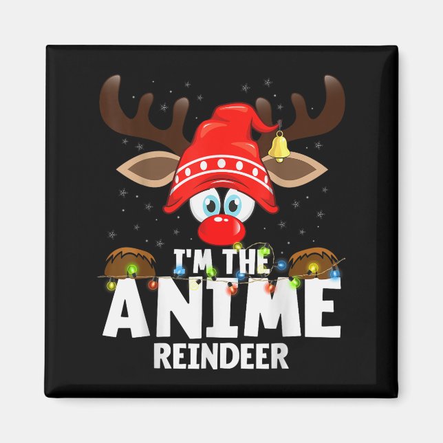 Imã 99 Matching Christmas Reindeer Anime - Uni-adults, (Frente)