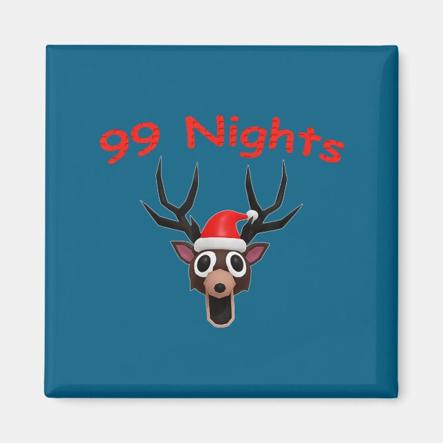 Imã 99 Nights Christmas Deer Gamer Fan Merch  (Frente)