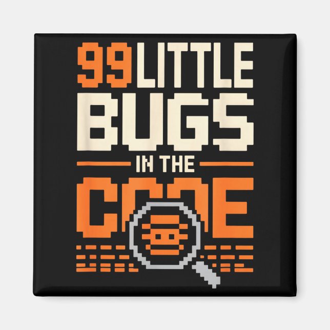 Imã 99 pequenos bugs no código divertida frase de prog (Frente)
