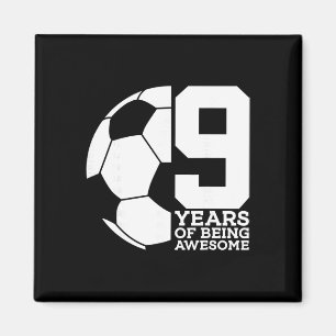 Imã 9 Anos Sendo Futebol Incrível Aniversário De 9 Ano