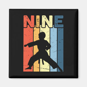 Imã 9 Nove Karate Lover 9º Aniversário 9 Anos