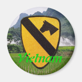 Imã a ?a cavalaria areja o veterano do ímã de Vietnam