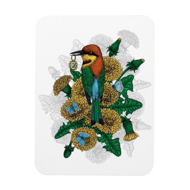 Ímã A abelha come com o pingente do ouro (Vertical)