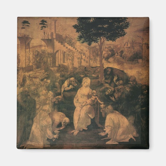 Imã A Adoração dos Magos de Leonardo da Vinci (Frente)