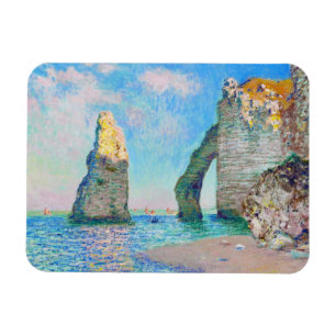Ímã A agulha da rocha e o Porte Claude Monet d'Aval
