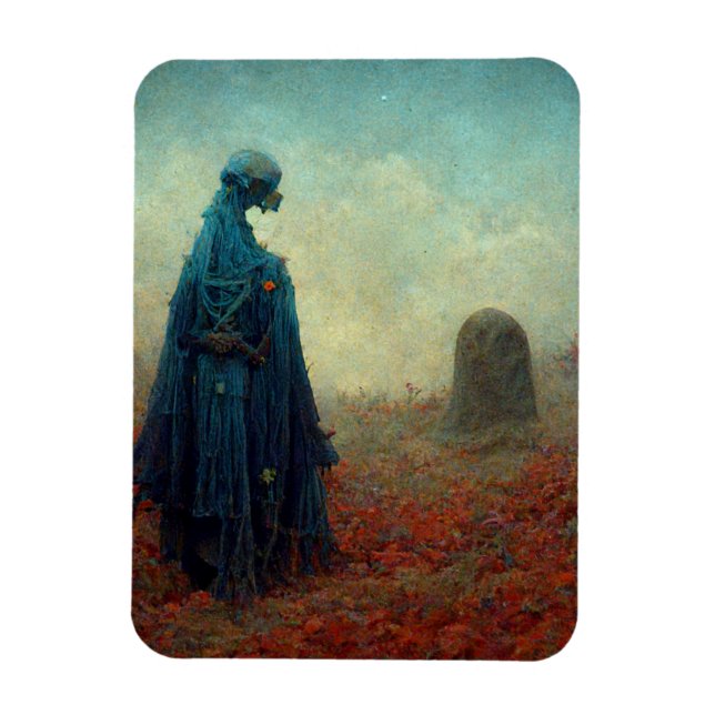 Ímã A Alienígena Grave Surreal Sci-Fi Fantasy (Vertical)