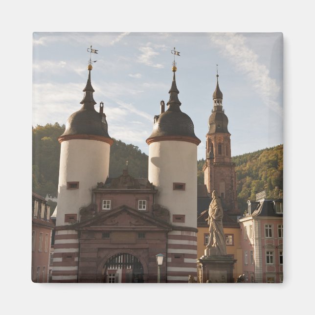 Imã A Alte Brucke no Centro Histórico, Heidelberg, Ale (Frente)