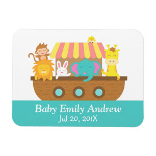 Ímã A arca de Noah, animais bonitos, favor de partido