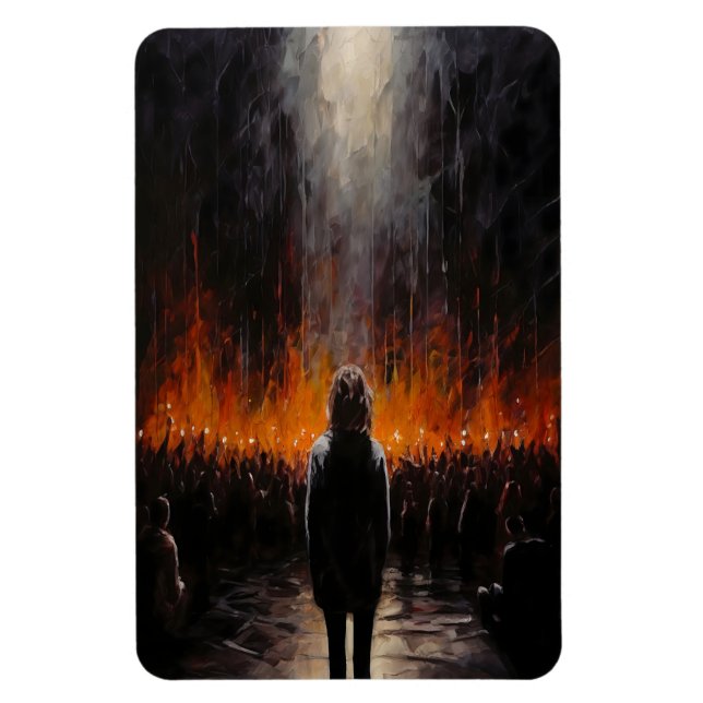 Ímã A Arte Abstrato Dramática (Vertical)