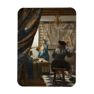 Ímã A arte da pintura por Johannes Vermeer